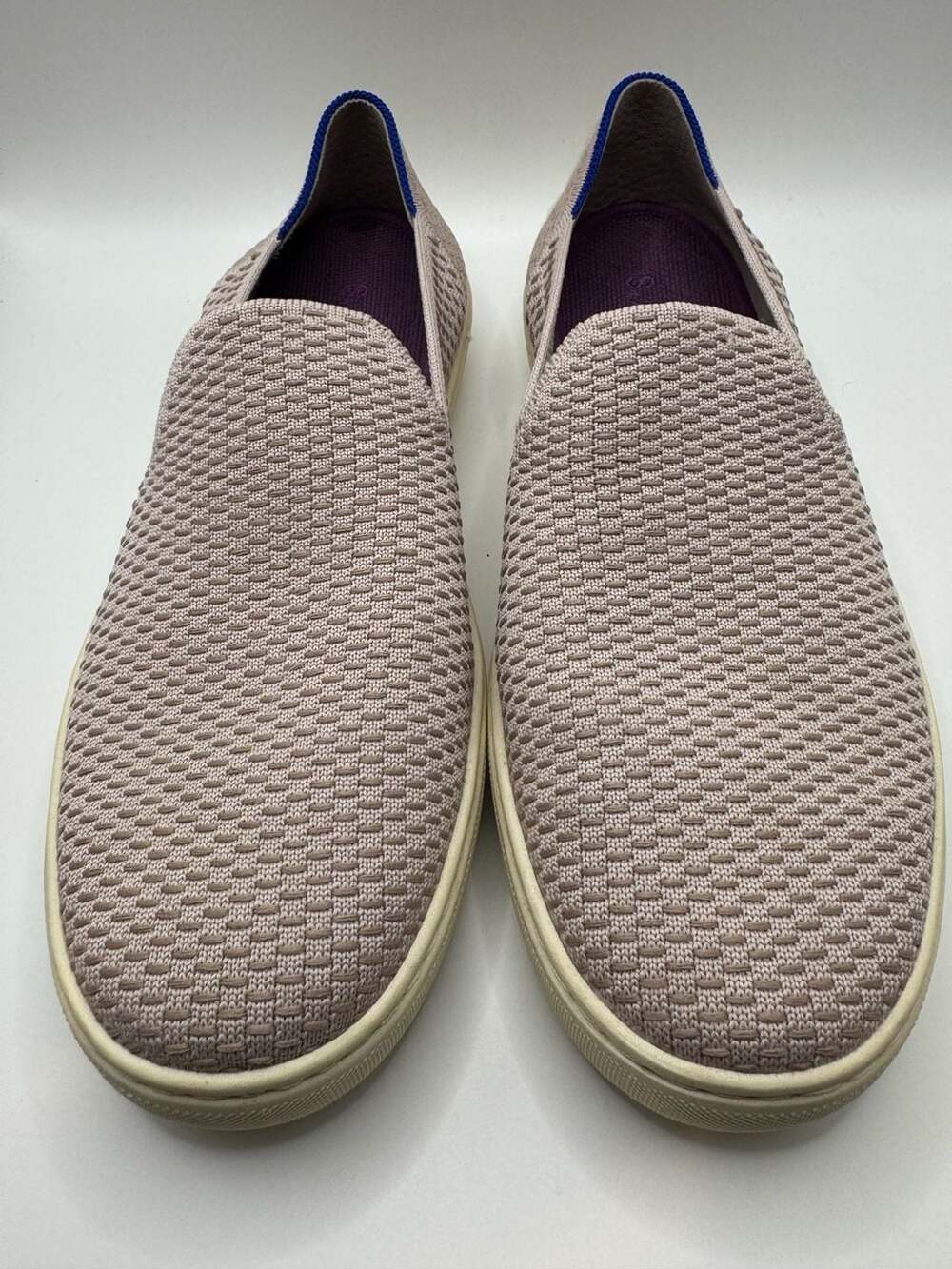 Rothy's Honeycomb Slip On Sneaker Lavender Textile Comfort Shoes 9.5